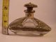 Silverplated Glass Art Noveau Perfume Antique Deco Vintage Bottle Perfume Bottles photo 3