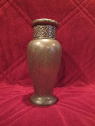 Antique Sterling Silver On Bronze Silvercrest Vase photo