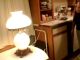 Vintage White Hobnail Milk Ruffled Double Globe Shade Table Lamp Lamps photo 1