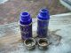 Old Cobalt Blue Salt And Pepper Shakers Salt & Pepper Shakers photo 4