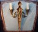 Gorgeous Vintage Antik Brass Bronze Wall Lights Lamps Sconces French Louis Xvi Lamps photo 8