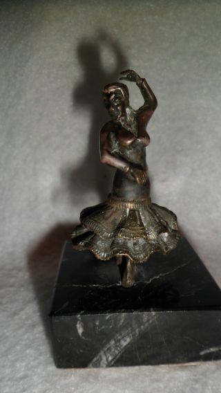 Vintage Metal Dancing Girl On Base. . . .  Very Detailed Look photo