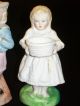 4 Antique German Porcelain Bisque Figurines 2 Girls & 2 Boys Figurines photo 5