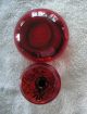 Antique Ornate Dresser Dish Ruby Red Glass/silver Deposit - Late 19th Centurysale Jars photo 6