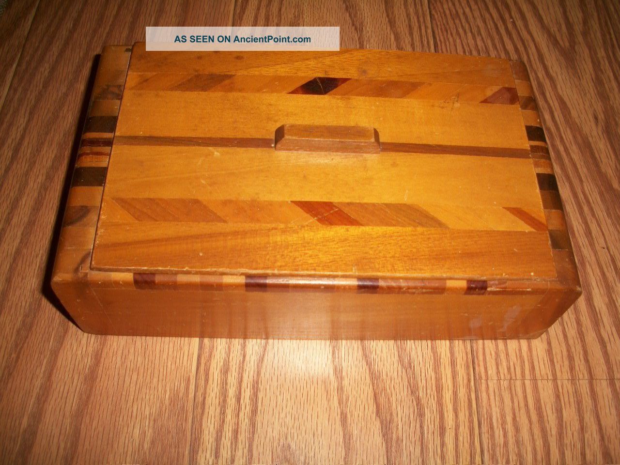 Gorgeous Antique / Vintage Art Deco Inlaid Box. . . .  Trinket,  Jewelry Or Sewing Box Boxes photo