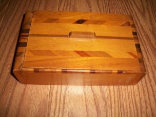 Gorgeous Antique / Vintage Art Deco Inlaid Box. . . .  Trinket,  Jewelry Or Sewing Box photo