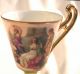 Antique Victoria Austria Muse Scene Cabinet Portrait Cup & Saucer Kaufmann 1of2 Cups & Saucers photo 1