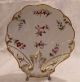 Lovely Vintage Hand Painted Floral Scalloped Shell Dish Unmarked W/ L Gold Trim Plates & Chargers photo 2