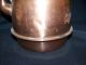 Antique Copper Gooseneck Tea Kettle With Ribbon Finial Metalware photo 3