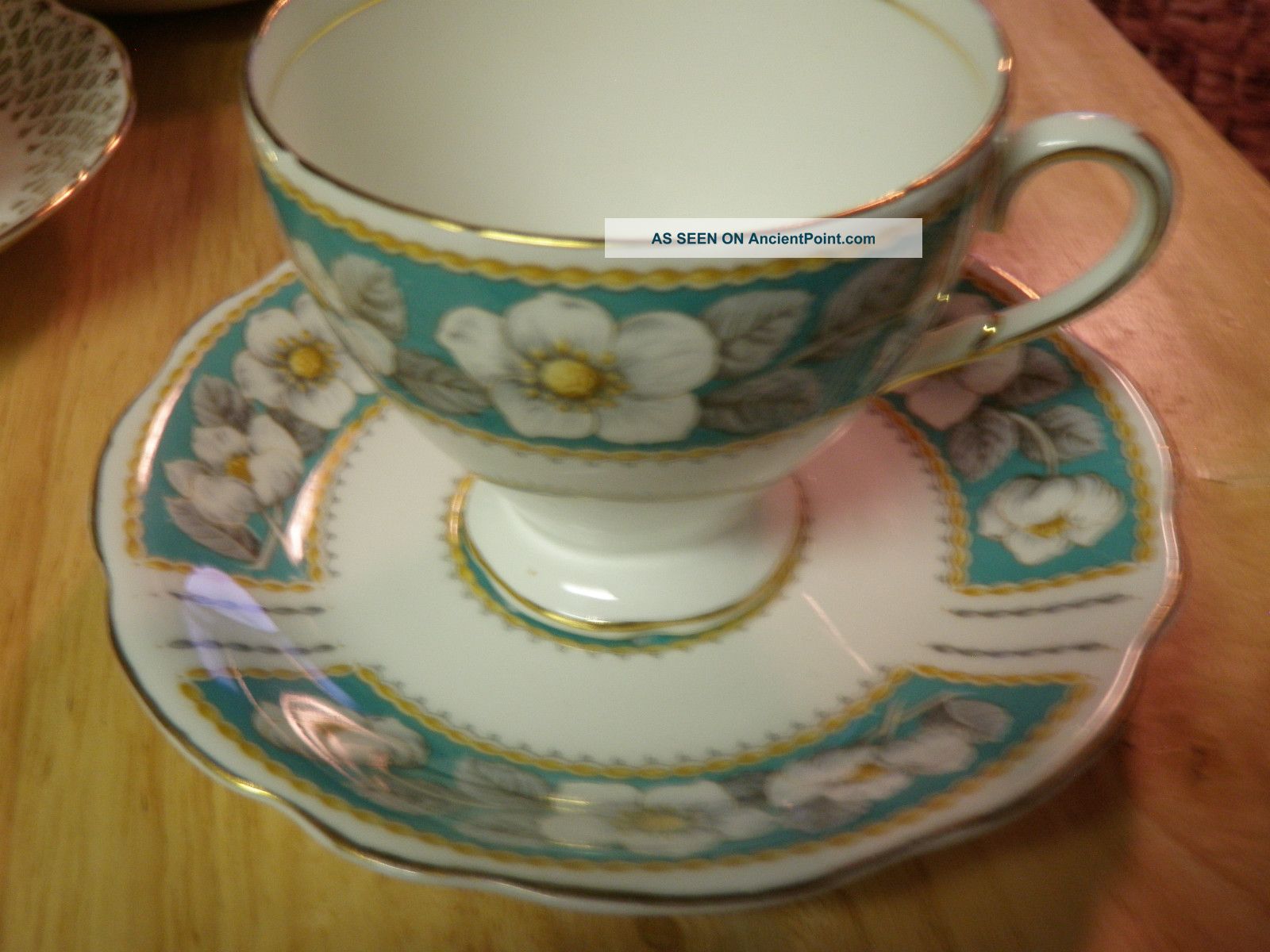 Eb Foley Bone China Christmas Rose Tea Cup & Plate A+ Cups & Saucers photo