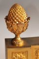 C.  1840 Antique Empire Dore Gilt Bronze Fireplace Chenet Andirons Firedogs Metalware photo 8