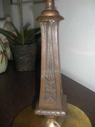Antique Pittsburg Table Lamp For Stained Glass Lamp Shades photo