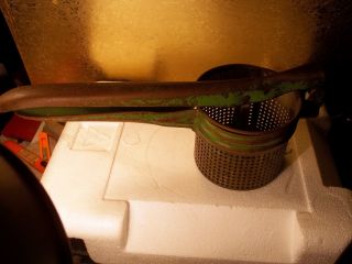 Antique Kitchen Tool Juicer Hand Press Ludington Michigan Country Farm Kitchen photo