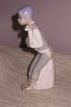 Vintage Spanish Casades Porcelain Figurine Boy With Goat Kid Figurines photo 2