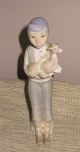 Vintage Spanish Casades Porcelain Figurine Boy With Goat Kid Figurines photo 3