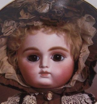 1993 Mildred Seeley Antique Bebe Doll Plate Pearl Mystery French Doll photo