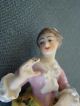 Vintage Meissen Figurine Of Lady - 4 1/2 