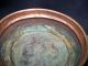 Antique Copper Oval Casserole 2 Handle Pan Turkey Metalware photo 1