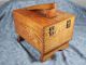 Vintage Oak Shoe Shine Box.  Griffin Shinemaster. Boxes photo 1