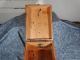 Vintage Oak Shoe Shine Box.  Griffin Shinemaster. Boxes photo 3