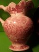 Ewer & Bowl_pitcher_ River - Castle Design _burgundy Color (1605) Pitchers photo 8
