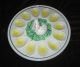 Vintage Or Antique Ceramic Deviled Egg Platter With Salt & Pepper Chicken & Egg Platters & Trays photo 1