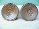 Pr 19thc Arts & Crafts Copper Chargers With Grapes On Vine Metalware photo 3