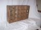 Antique Oscars Primitive Wood Bottle Crate Box Great Miniature Display Cabinet Boxes photo 4