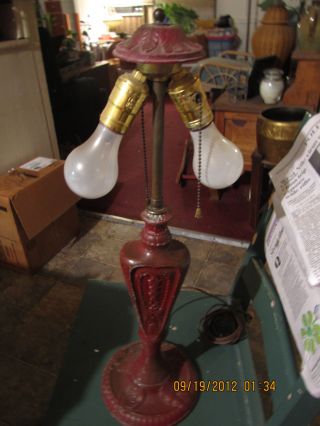 1920 ' S - 30 ' S Antique Rainaud 30 Double Light Table Lamp Base - Shape photo