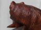 Black Forest Rustic Huge Folk Art Hand Carved Wood Alaskan Bear Carving Carved Figures photo 5