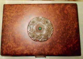 Carpathian Burled Elm Vaneer Cartier Box photo