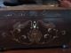 1800s Antique Fabulous Rare Serpent Lion Rosewood Tea Caddy Nr Boxes photo 1