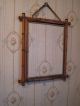 Antique Victorian Bamboo Tri - Fold Hanging Shaving Mirror Pat.  1878 Mirrors photo 3