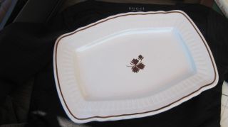 Collectible Lustre Tea Leaf Ribbed Platter photo