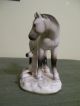 Antique Porcelain Gray Horse Mare And Foal Figurine Excellent Figurines photo 1