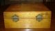 Vintage Square Oak Dovetailed Box Boxes photo 1