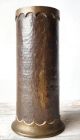 Vintage Arts & Crafts Hammered Copper Brass Vase Metalware photo 1