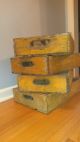 4 Yellow Shabby Yard Art Coke Coca Cola Wood Wooden Soda Pop Crate Crates Case Boxes photo 1