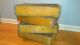 4 Yellow Shabby Yard Art Coke Coca Cola Wood Wooden Soda Pop Crate Crates Case Boxes photo 3