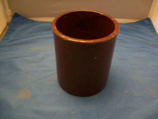 Redwing Brown Stoneware Crock Storage Jar photo