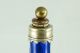 Handblown,  Pontil,  Cobalt,  Applied Handle,  Decanter,  Glass Bottle - Antique Decanters photo 4
