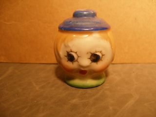 Antique Googley Eyed Salt Shaker Marked Japan photo