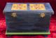 Vintage Pennsylvania Naive Style Hand Painted Decorative Wooden Miniature Chest Boxes photo 9