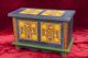 Vintage Pennsylvania Naive Style Hand Painted Decorative Wooden Miniature Chest Boxes photo 1