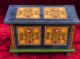 Vintage Pennsylvania Naive Style Hand Painted Decorative Wooden Miniature Chest Boxes photo 2