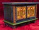 Vintage Pennsylvania Naive Style Hand Painted Decorative Wooden Miniature Chest Boxes photo 3