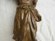 Antique French Spelter Statue For Mantel Clock,  Signed,  Later 19th Century. Metalware photo 7