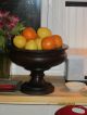 Mid Century Wood Hand Turned Pedestal Fruit/centerpiece Bowl Made In Italy Bowls photo 5