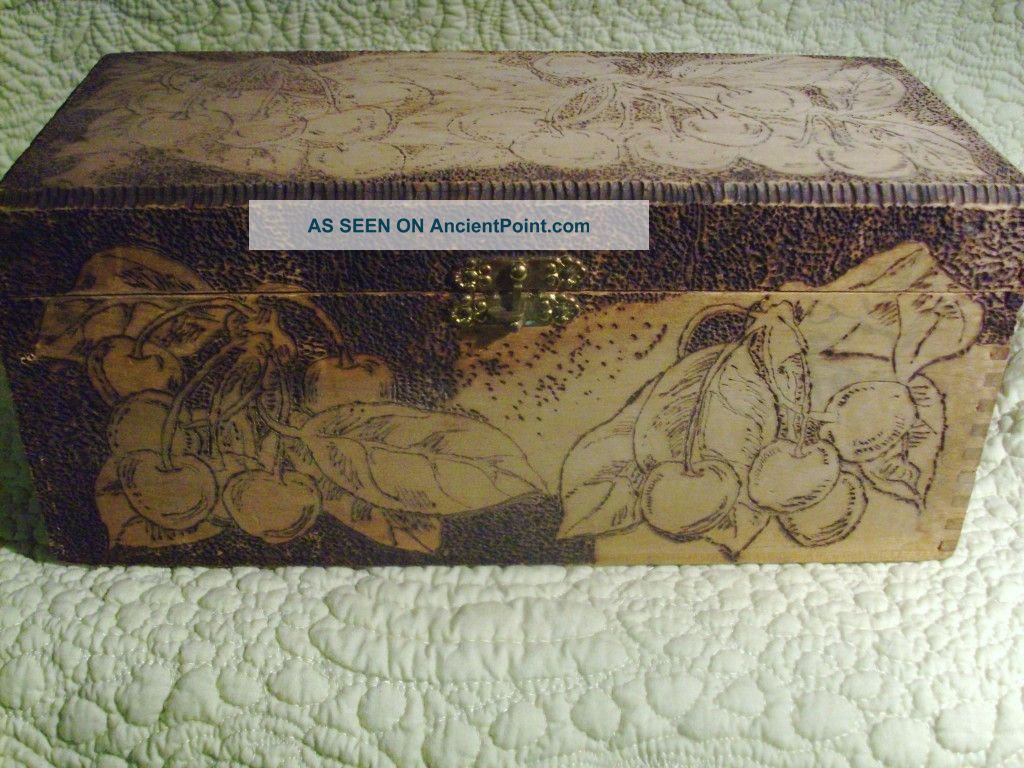 Flemish Box As Club Box Dated 12/12/1913 See Pics Inscriptions Boxes photo