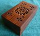 Vintage Hand Carved Wood Box India Boxes photo 1